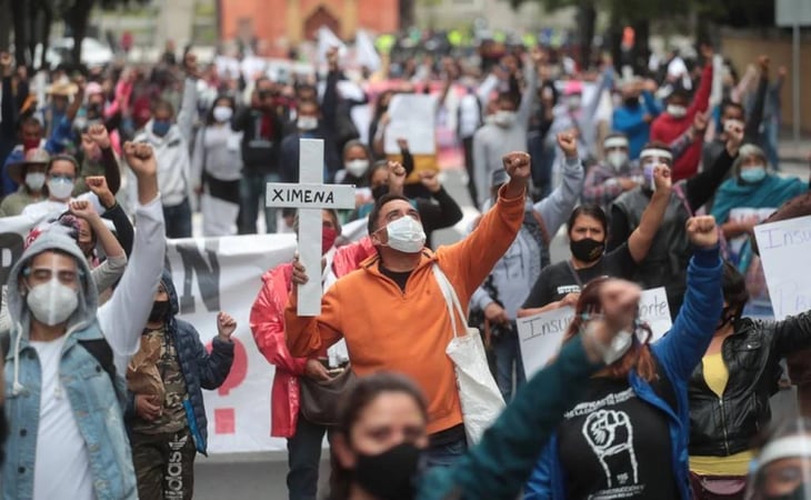 Damnificados del 19-S marchan hacia el Zócalo
