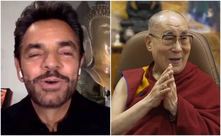 El actor Eugenio Derbez entrevista al Dalai Lama en relajada charla