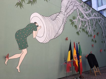 Mural 'Efecto Mariposa' de arte español por el medio ambiente