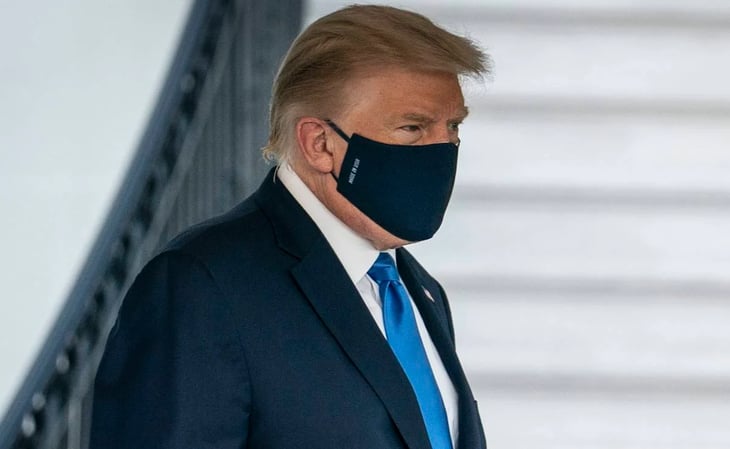 Presidente Trump con tos y fiebre por Covid en hospital militar