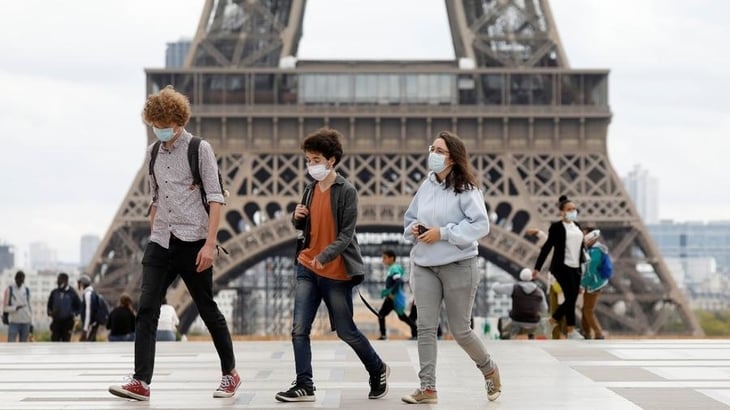 Francia registra un récord de contagios con más de 20,000 en un día