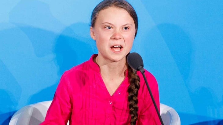 Greta Thunberg pide el voto para Biden