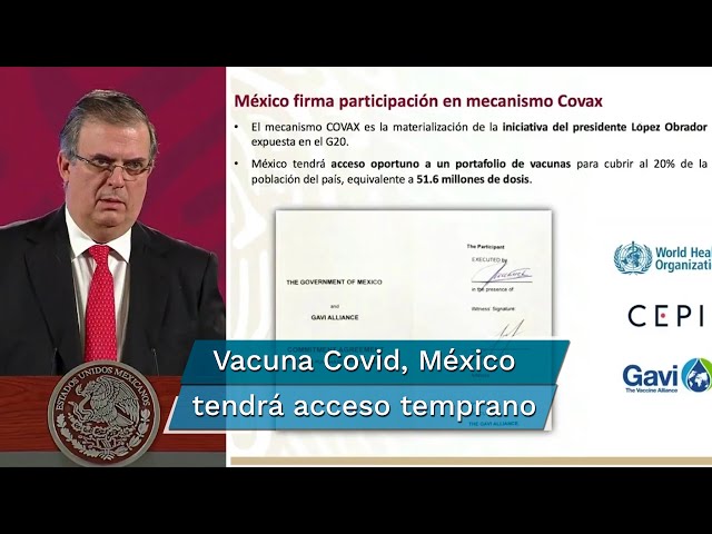 Paga México 180 millones de dólares para garantizar vacuna