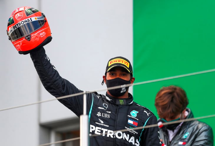 Hamilton iguala el récord de Schumacher tras ganar el Gran Premio Eifel en Nürburgring