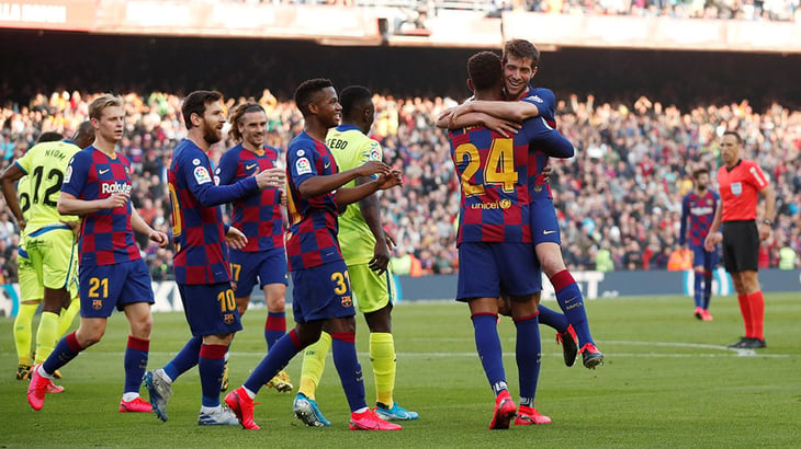 El Barça empieza a preparar el duelo contra el Getafe con sus internacionales