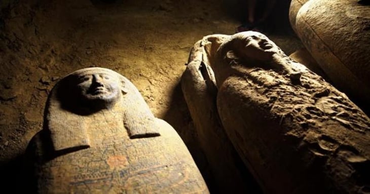 Estos son los sarcófagos de más de 2,500 años al sur de El Cairo