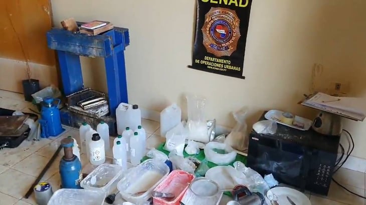 Hallan laboratorio casero de cocaína en la mayor prisión de Paraguay