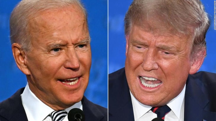 Se prende el debate sobre quién ganó el debate entre Donald Trump y Joe Biden