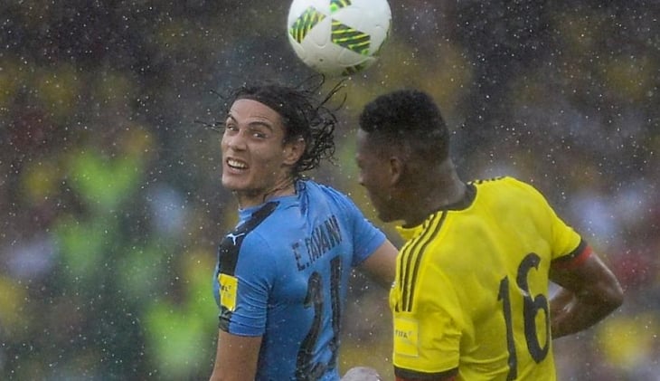 Cavani retorna a la selección de Uruguay para jugar contra Colombia y Brasil