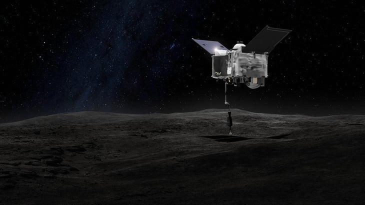 Sonda de la NASA recogió muestras suficientes del asteroide Bennu