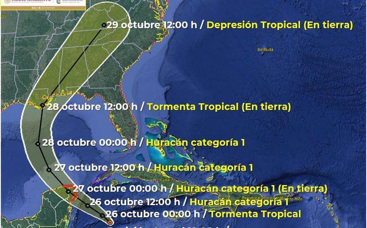 En Quintana Roo y Yucatán, activan alerta naranja por la tormenta tropical 'Zeta'