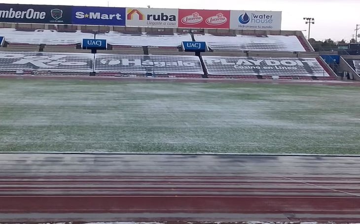 F.C. Juárez suspende entrenamiento por nevada