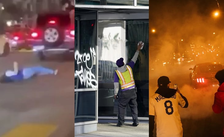 Accidentes, robos y violencia en los festejos de Dodgers