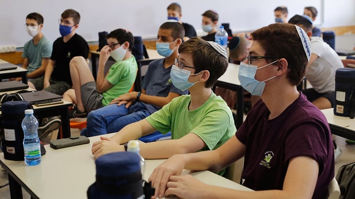 Israel presenta las nuevas medidas para los colegios durante la pandemia