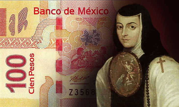 ¿Cómo será el nuevo billete de 100 pesos con Sor Juana?