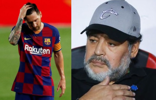 Maradona dice que el Barcelona no trató a Messi 'como se merecía'
