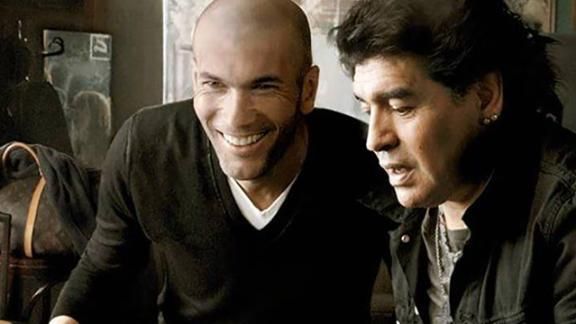 Zidane, a Maradona: 'El 86 es lo mejor que he visto en mi vida'