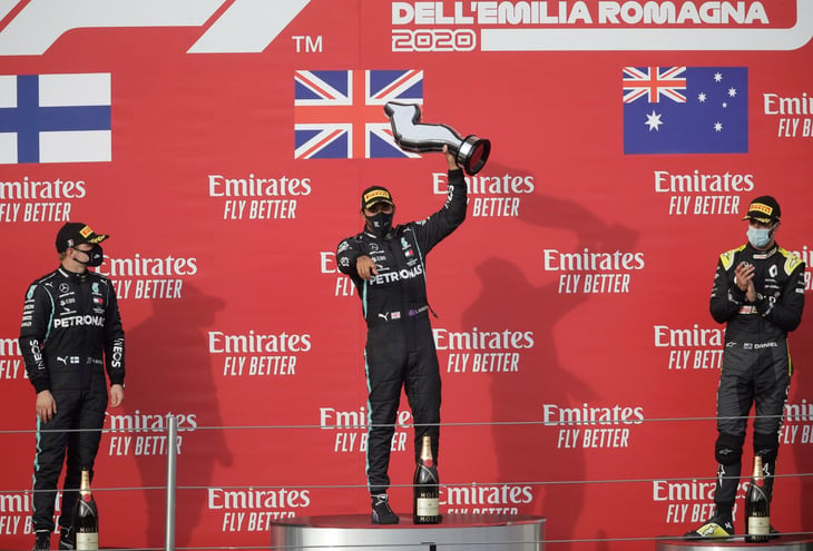 Lewis Hamilton ganó el Gran Premio de Emilia-Romanga de Fórmula Uno