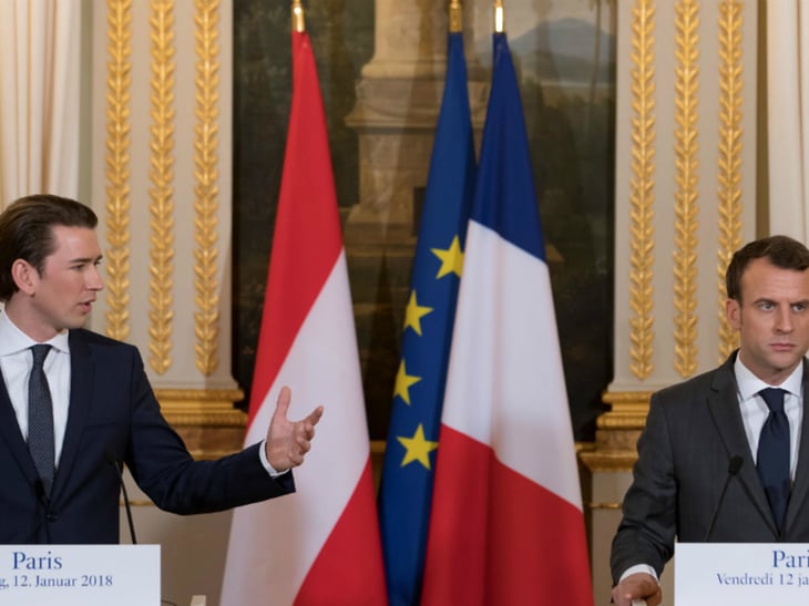 Macron y Kurz estudiarán en Viena 'iniciativas contra el terrorismo islámico'