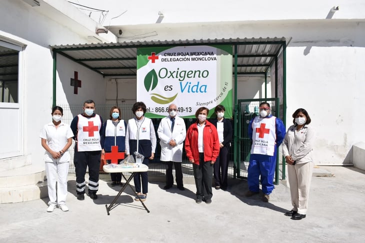 Cruz Roja auxilia con oxígeno a bajo costo a los pacientes con COVID-19