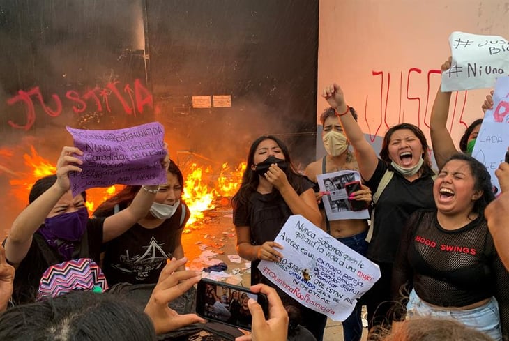 GALERÍA: Protestan feministas en Cancún