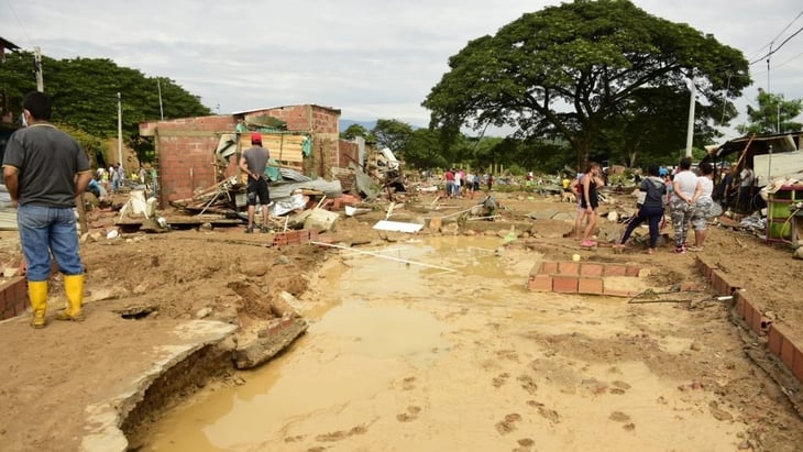 Seis muertos y ocho desaparecidos en el noreste de Colombia por fuertes lluvias