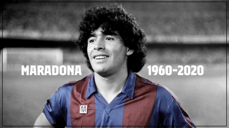 El Barcelona expresa 'su más sentido pésame' por la muerte de Maradona