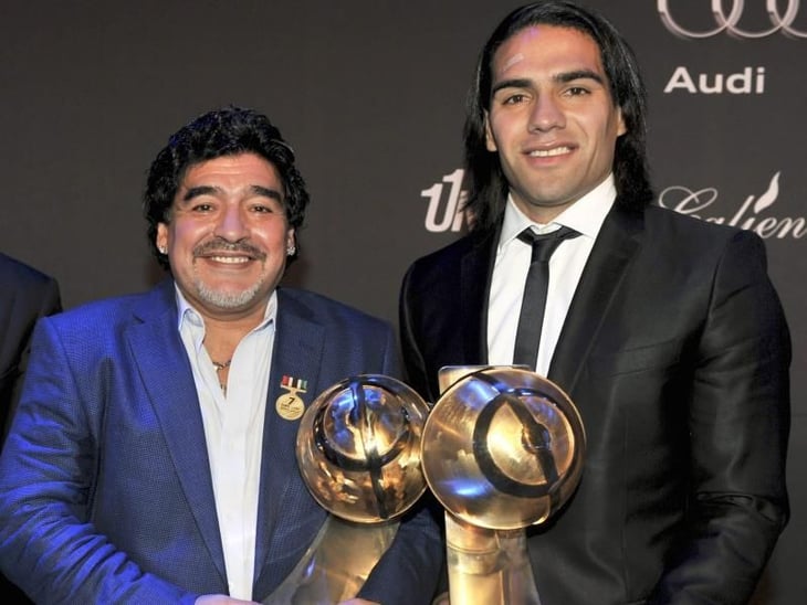 Falcao recuerda que Maradona marcó su vida con su 'cercanía' y su 'cariño'