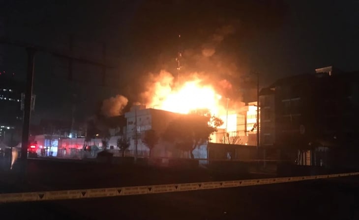 Se registra incendio en la alcaldía Benito Juárez