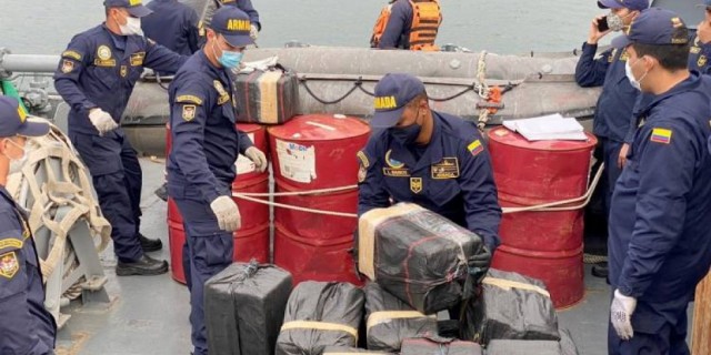 Decomisan 90 toneladas de cocaína en operativo liderado por Colombia
