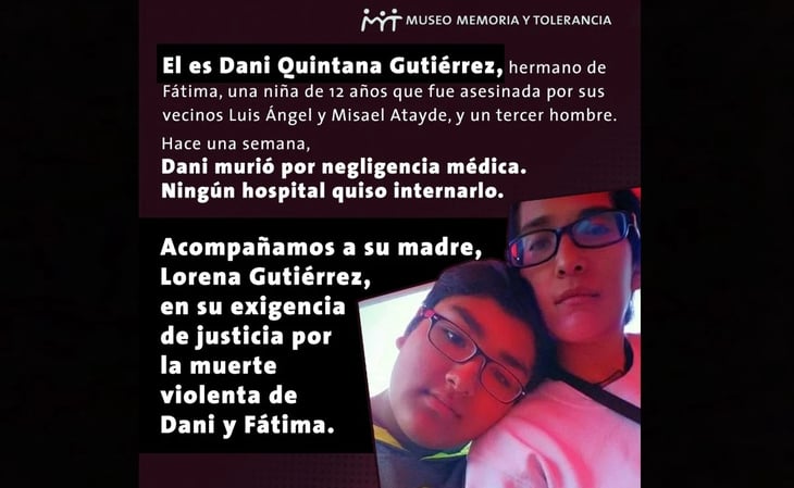 Denuncian negligencia médica en muerte de hermano de Fátima Quintana