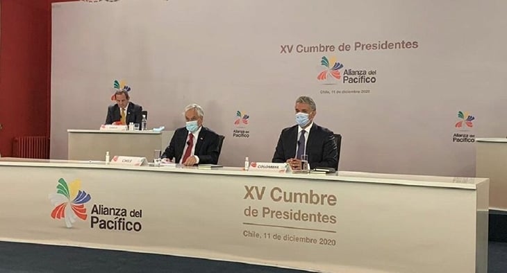 Presidentes de Chile y Colombia encabezan XV Cumbre de Alianza del Pacífico