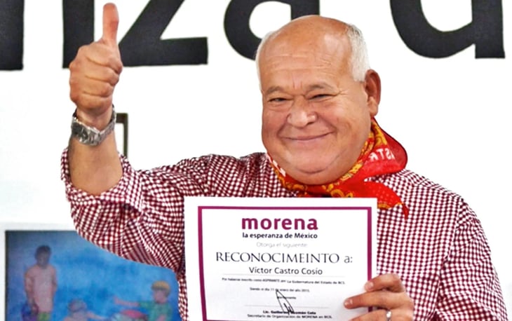 Víctor Castro va por Morena para gubernatura de BCS