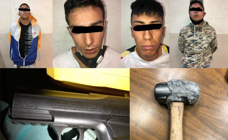 Detienen a 4 sujetos que saquearon un Elektra en Texcoco
