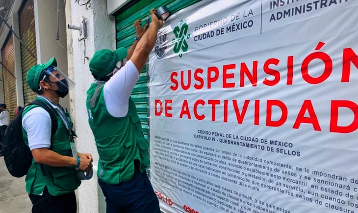 Invea suspende 373 establecimientos mercantiles por Covid