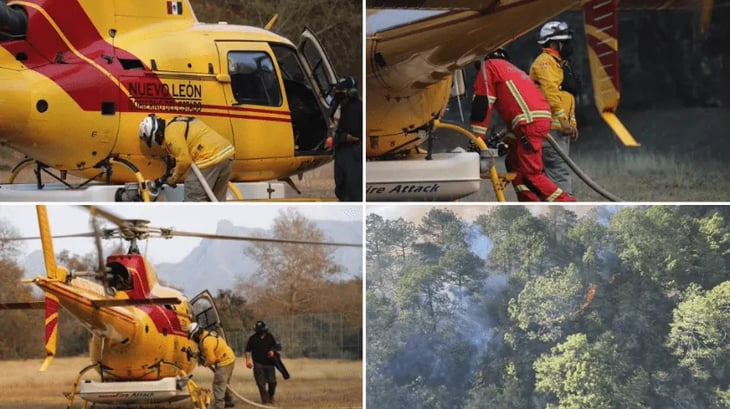 Controlan incendio forestal en Nuevo León