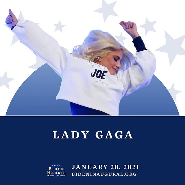 De lujo…Lady Gaga ameniza toma de posesión de Biden