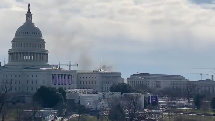 Falsa alarma en el Capitolio de EU por un incendio en sus proximidades