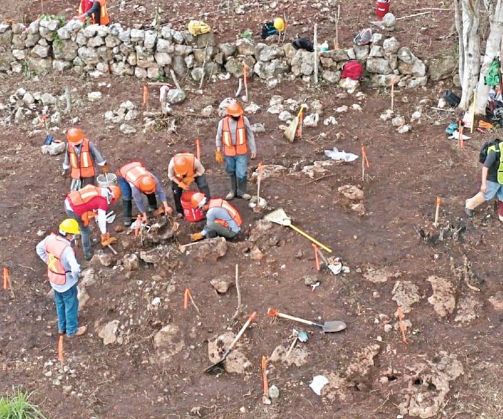 Hallan en ruta de Tren Maya 8 mil restos arqueológicos