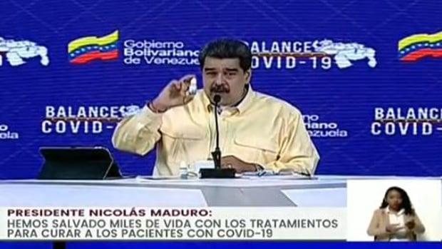 Maduro presenta unas gotas 'milagrosas' que 'neutralizan' el coronavirus
