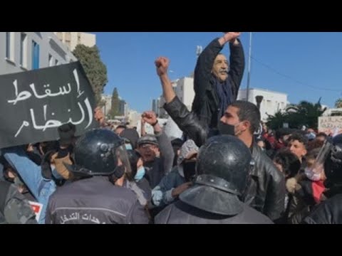 El movimiento popular de protesta 'anti-elites' se asoma a la calle en Túnez