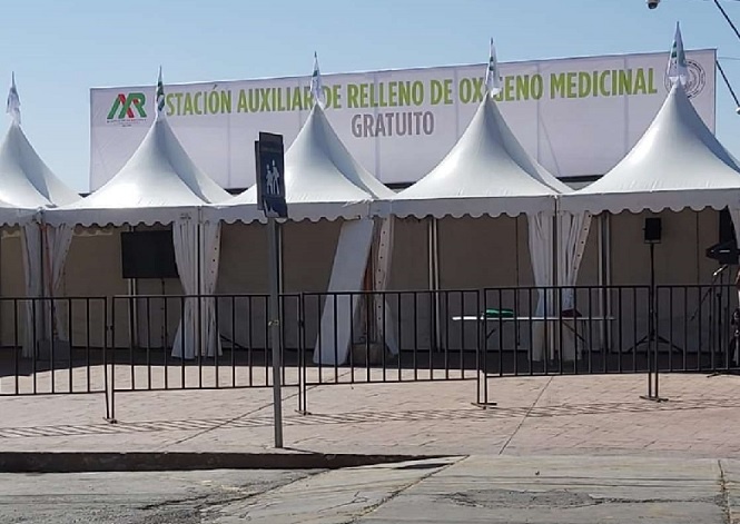 Instalan estación de oxígeno medicinal gratis en Hidalgo