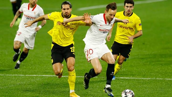 1-3 lo pierde el de Sevilla ante el Dortmund al medio tiempo