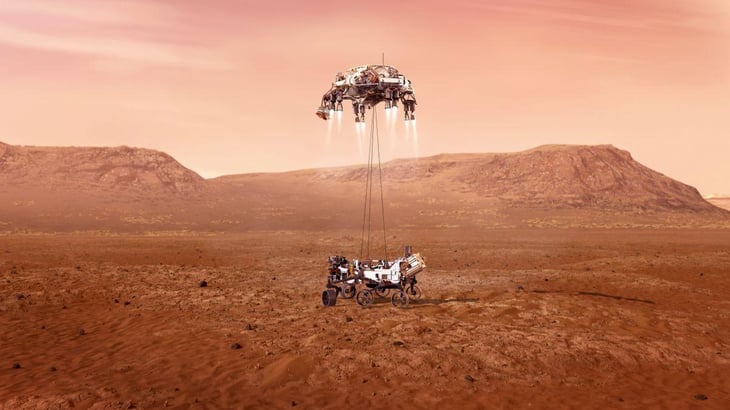 El rover Perseverance aterriza con éxito en la superficie de Marte
