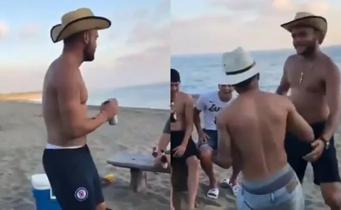 Filtran video de 'Cabecita' Rodríguez bebiendo con ropa de Cruz Azul