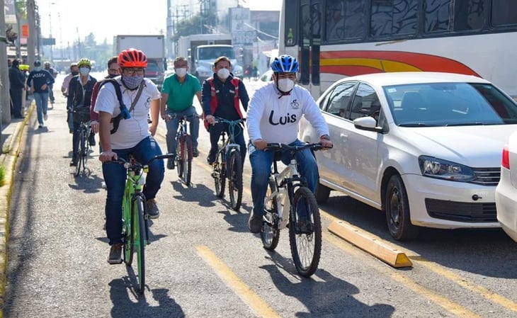 Ponen en marcha ciclovía de San Bartolo a Mexipuerto Cuatro Caminos