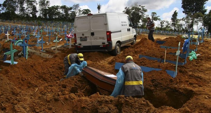 Brasil encadena cinco días con más de 1,300 muertes diarias por covid