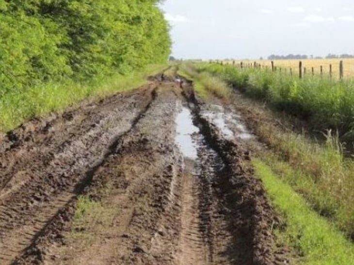 Deterioro de caminos rurales  paran la actividad del campo en Ocampo