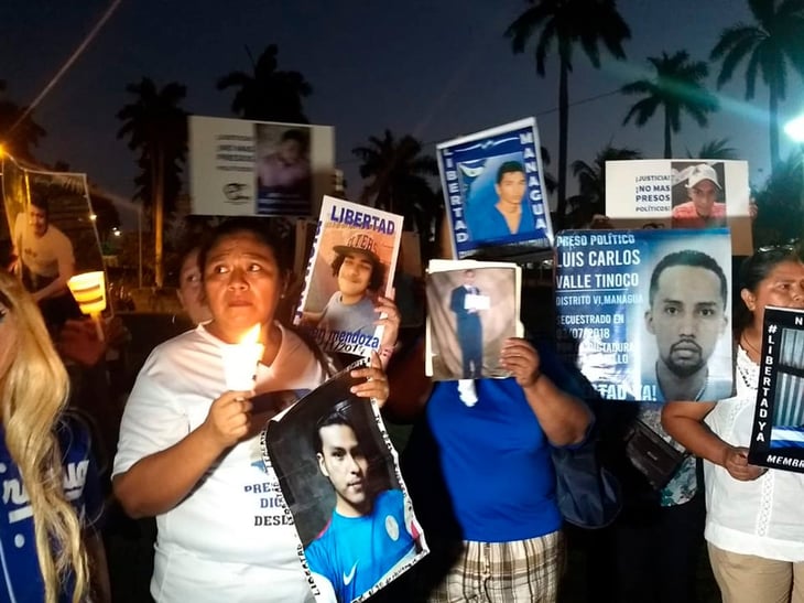 Familiares de opositores detenidos en Nicaragua presionan por su liberación