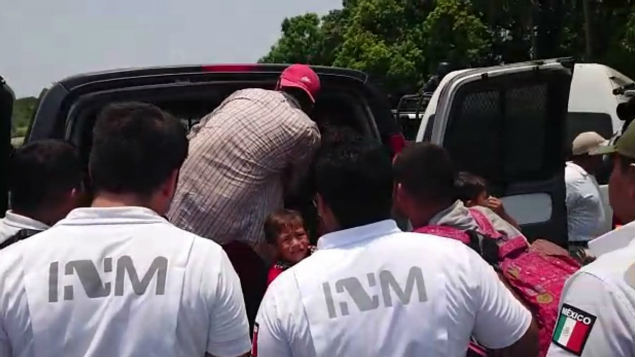 Detienen a 201 migrantes centroamericanos y 2 traficantes en Chiapas